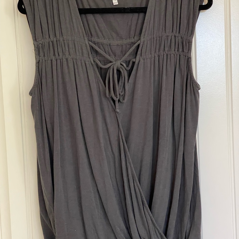 Gray Sleeveless Women's Top